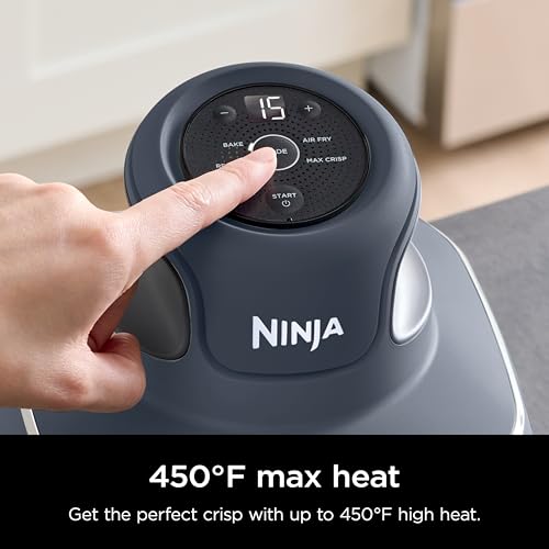 Ninja Crispi 4-in-1 Portable Glass Air Fryer Cooking System, 1500W, 4QT & 6-Cup TempWare Glass Containers with Storage Lids, Microwave, Freezer & Dishwasher Safe, Cyberspace Gray, FN101GY