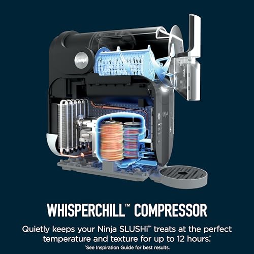 Ninja SLUSHi with RapidChill Technology, 88 oz. Frozen Drink & Slushie Machine, 5 Preset Programs, Margaritas, Frappés, and More, Premium Accents, Black, FS301
