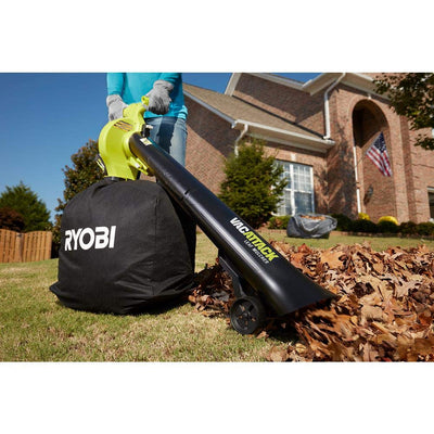 RYOBI 40-Volt VacAttack Lithium-Ion Cordless Leaf Vacuum Mulcher with Metal Impeller,Variable Speed Dial, and Heavy Duty Bag (Battery and Charger Not Included)