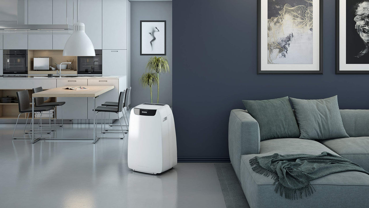 Olimpia Splendid 02028 Dolceclima Air Pro 14 Mobiles Klimagerät WiFi Ready 14.000 BTU/h, 3,52 kW, Natural Gas R290, Design Made in Italy